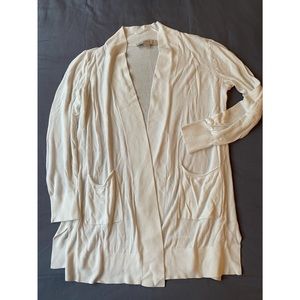 Loft white cardigan sweater